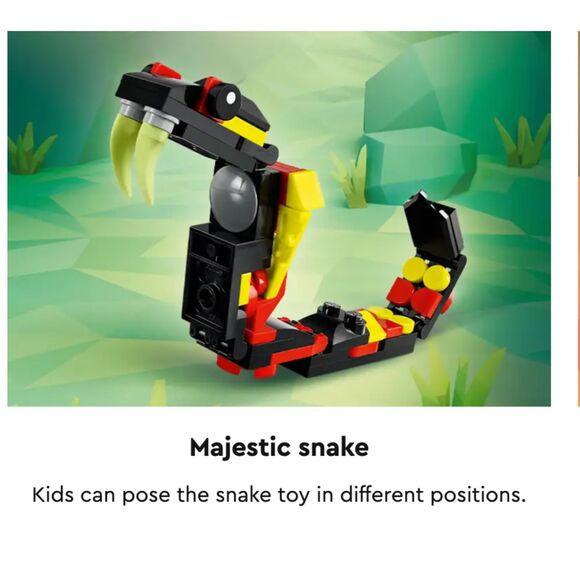 LEGO Lot 10713 31145 31159 Creator Spider Scorpion Snake Dragon Phoenix 3-in-1 - Picture 13 of 15